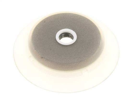 95mm Flat Silicone Clear Vacuum Suction Cup G 1/4 inch Female Stroke 6mm Robust Lips