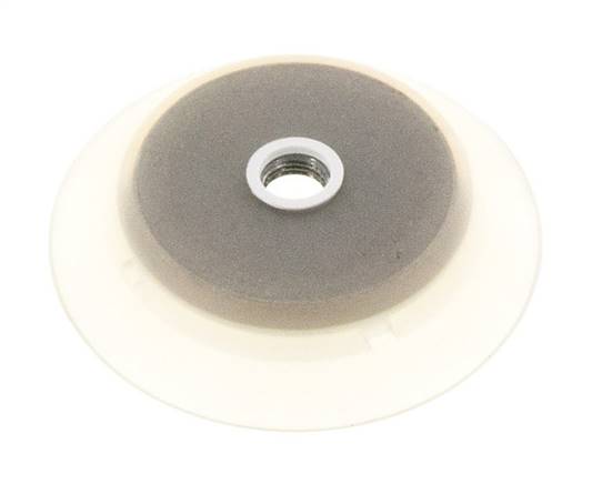 95mm Flat Silicone Clear Vacuum Suction Cup G 1/4 inch Female Stroke 6mm Robust Lips