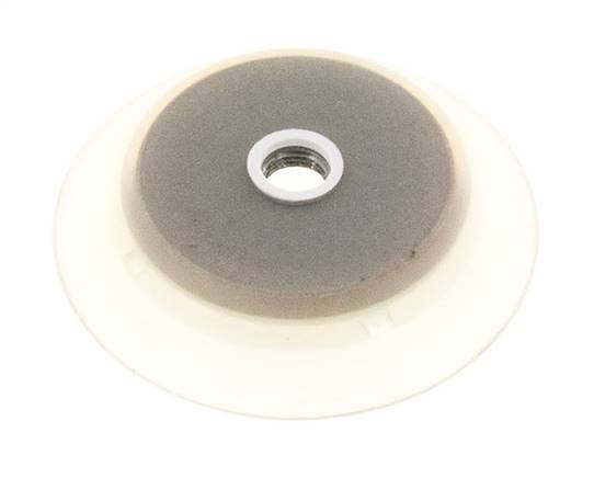95mm Flat Silicone Clear Vacuum Suction Cup G 1/4 inch Female Stroke 6mm Robust Lips