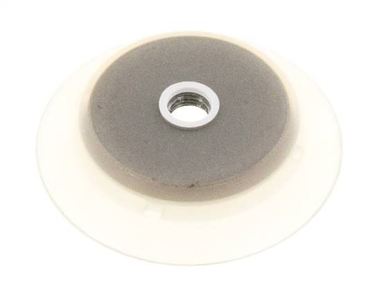 95mm Flat Silicone Clear Vacuum Suction Cup G 1/4 inch Female Stroke 6mm Robust Lips