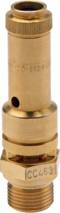 G 1/4'' Brass Pre-Set Safety Valve 0.75 bar (10.88 psi) DN 8