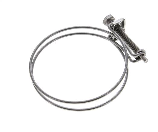 75 - 80 mm Hose Clamp Galvanised Steel
