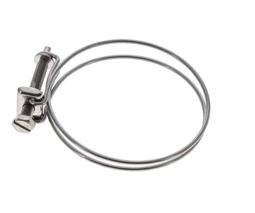75 - 80 mm Hose Clamp Galvanised Steel