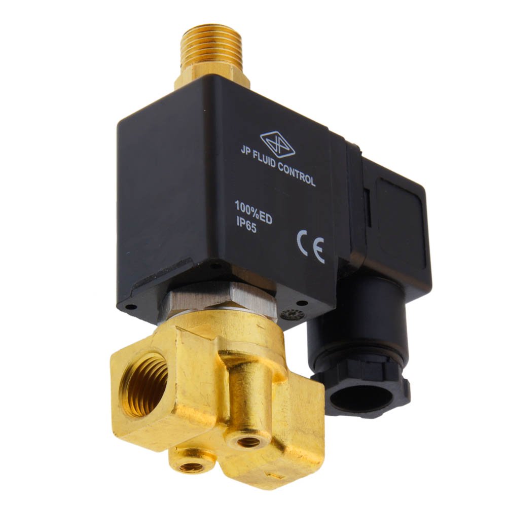 Solenoid Valve TW-DD 1/4'' 3/2 way UN brass EPDM 0-3,5bar 230V AC