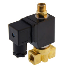 Solenoid Valve TW-DD 1/4'' 3/2 way UN brass FKM 0-3,5bar 230V AC