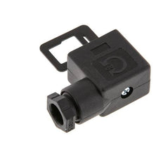 Industry Standard Form B Solenoid Valve Connector Size 1 M16x1.5 31mm Black [2 Pieces]