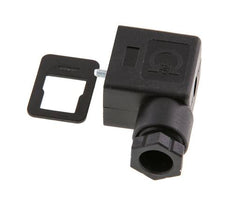 Industry Standard Form B Solenoid Valve Connector Size 1 M16x1.5 31mm Black [2 Pieces]