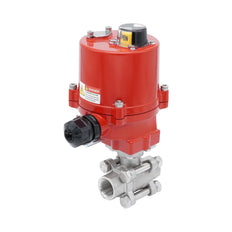 Rp 1-1/4'' 2-Way Stainless Steel Electrical Ball Valve 12V AC/DC