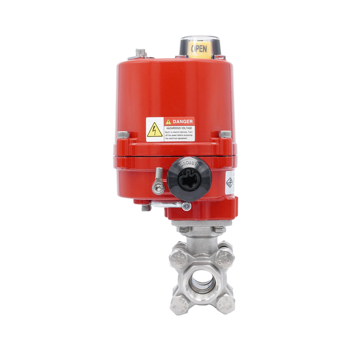Rp 1-1/4'' 2-Way Stainless Steel Electrical Ball Valve 12V AC/DC