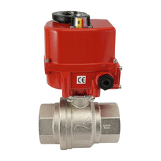 Rp 3/8 inch 2-Way brass Modulating Electric ball valve 24 V AC/DC