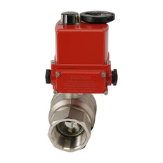 G 3/4 inch 2-Way brass Modulating Electric ball valve 24 V AC/DC