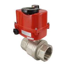 G 2 1/2 inch 2-Way brass Electric ball valve 24 V AC/DC