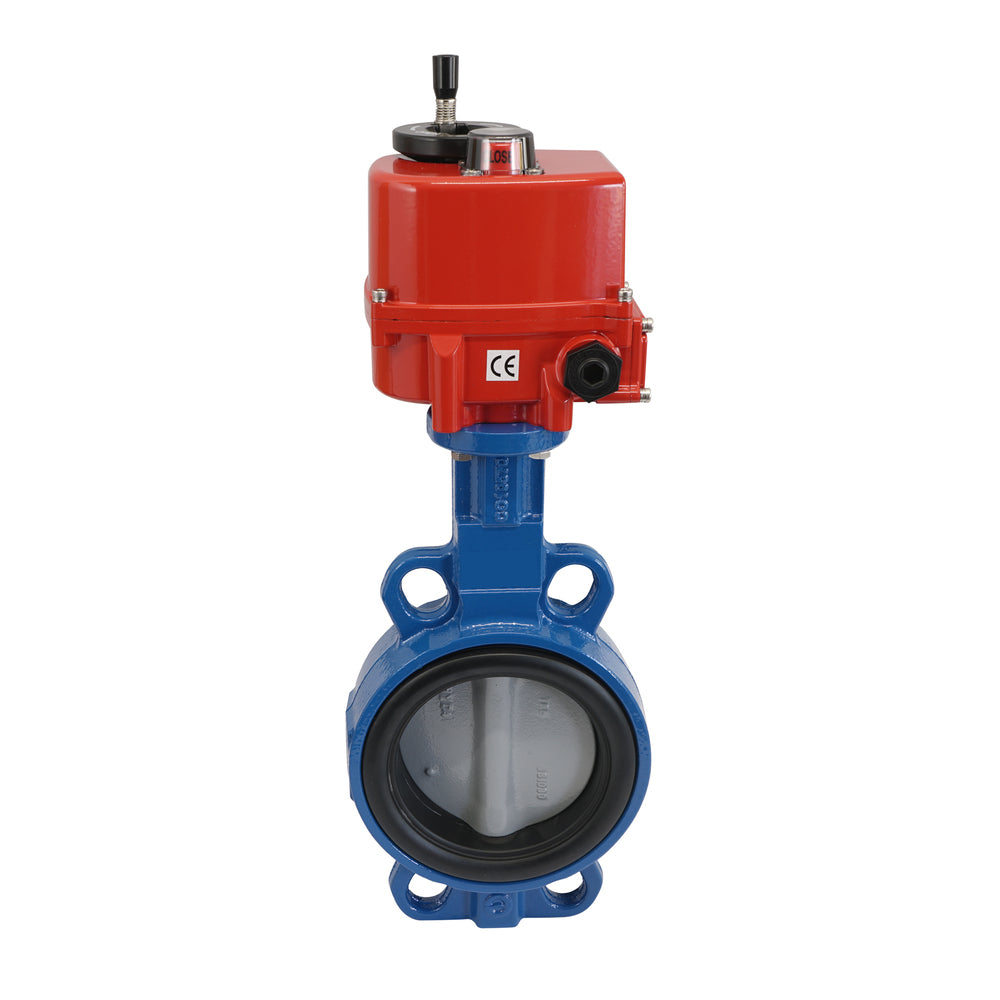 Electric Butterfly Valve DN50 24V AC/DC Wafer GGG40 EPDM AG5