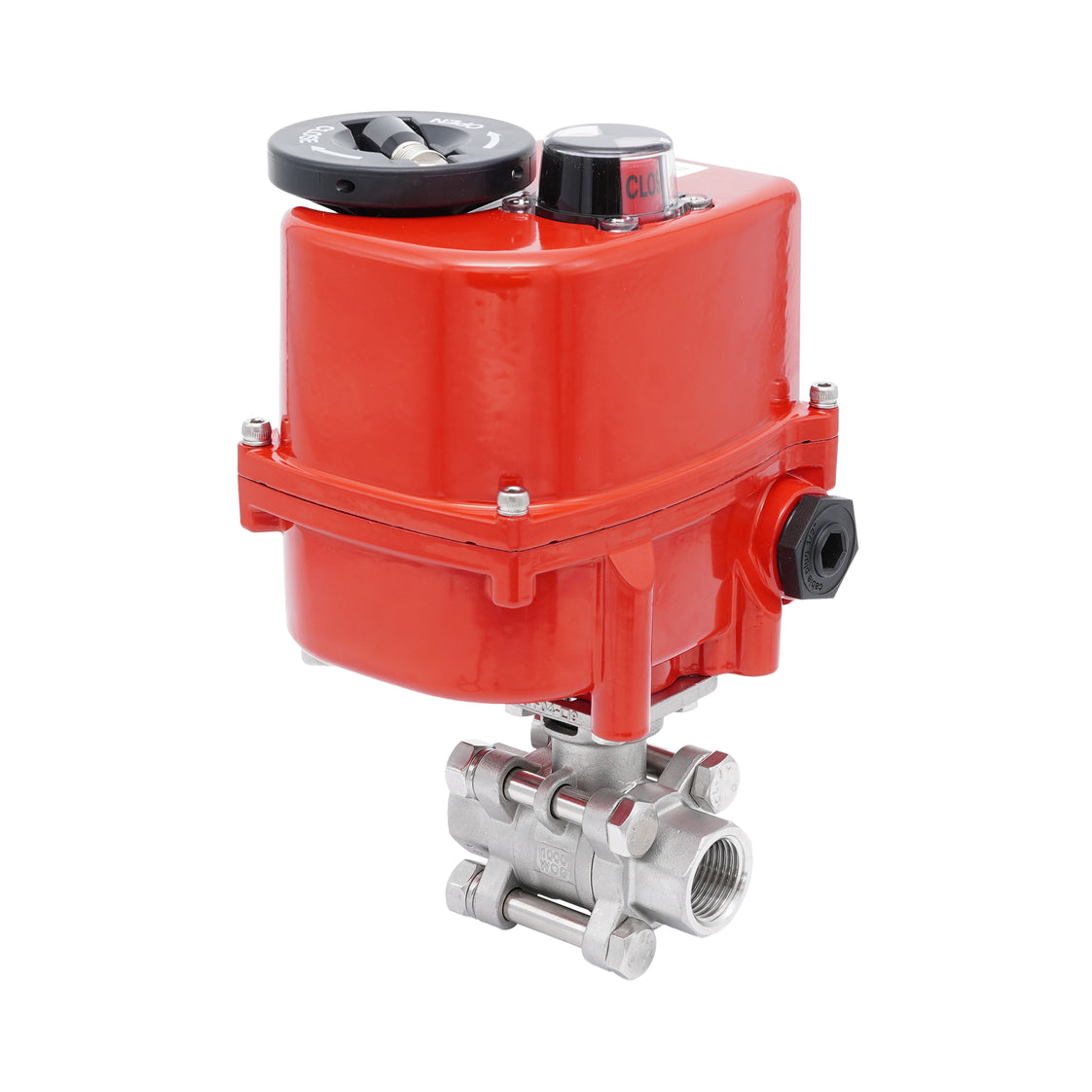 Rp 1-1/4'' 2-Way Stainless Steel Modulating Electric Ball Valve 24V AC/DC
