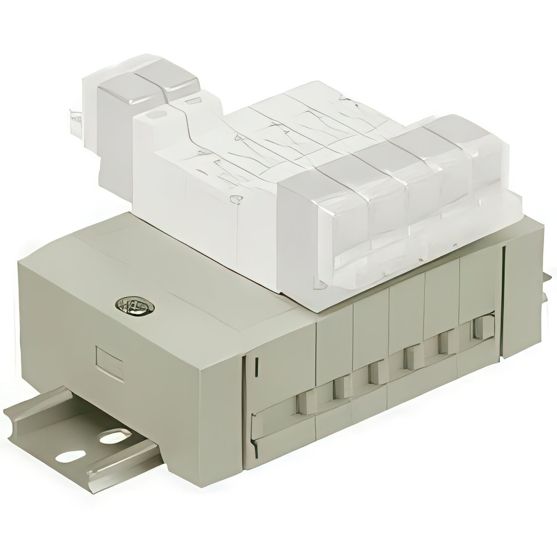 SMC Valve Manifold DIN Rail EX121 with Transmission System 6mm Push-In - SS5Y5-45S10D-16B-C6