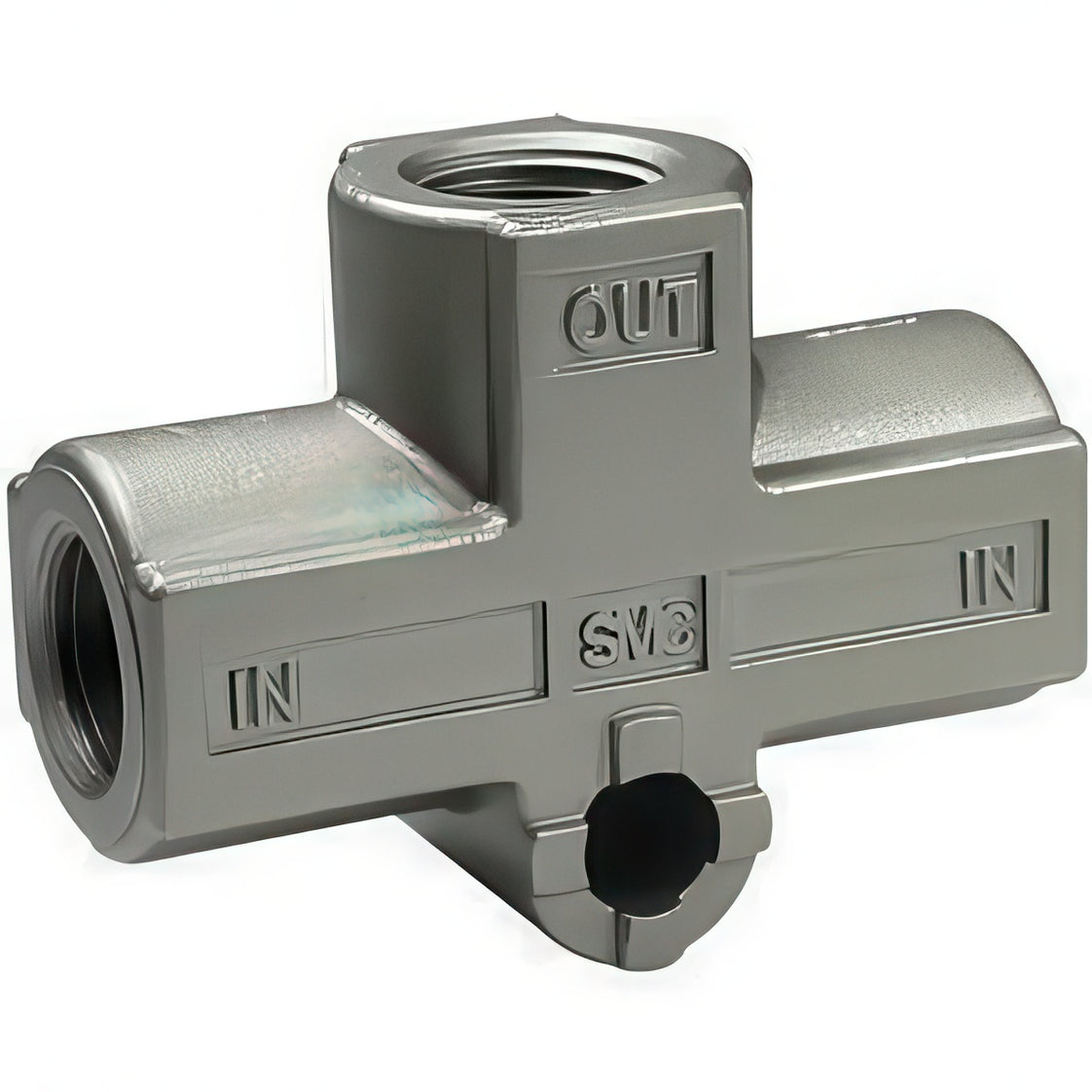 SMC Transmitter-Type Shuttle Valve 8mm Push-In - VR1220F-08