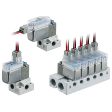 SMC Valve Manifold Common SUP/EXH M5x0.8 - VV100-S41-10-M5