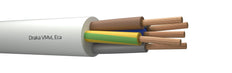 Draka VMVL 5G1.5 Flexible Vinyl Cable White Eca Class - 803875 [100 Meters]