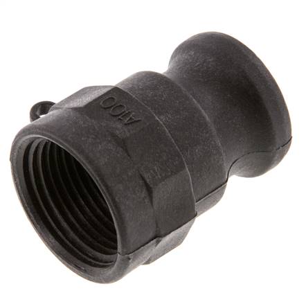 Camlock DN 25 (1'') Polypropylene Coupling Rp 1'' Female Thread Type A MIL-C-27487 [2 Pieces]