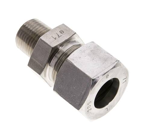 1/2'' NPT Male x 20S Stainless steel Straight Cutting Ring 400 Bar DIN 2353