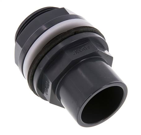PVC Bulkhead Fitting Socket 40x50mm