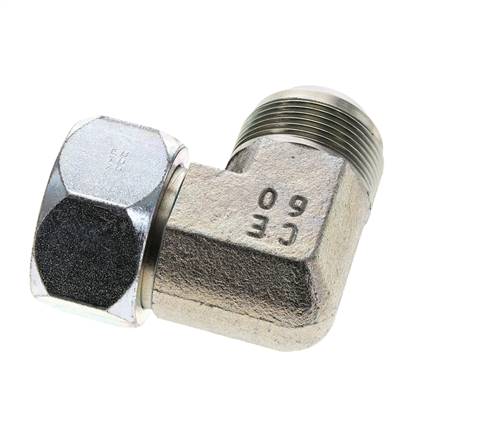 90deg JIC Angled Fitting UN 1-5/8''-12 (Dash Size 20) Male x Female Steel 140bar (1967.0psi)