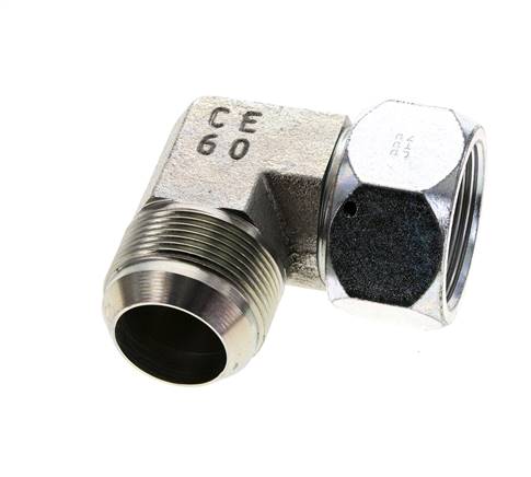 90deg JIC Angled Fitting UN 1-5/8''-12 (Dash Size 20) Male x Female Steel 140bar (1967.0psi)