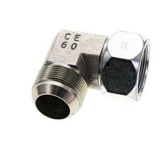 90deg JIC Angled Fitting UN 1-5/8''-12 (Dash Size 20) Male x Female Steel 140bar (1967.0psi)
