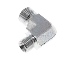 90deg Angled Reducing Fitting G3/8'' x G1/2'' High Pressure Steel 60° Cone 325bar (4566.25psi) Hydraulic