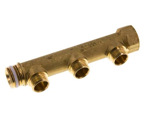 G 3/4'' x 3xG 1/2'' F/M/M Brass Distributor pipes 10 Bar