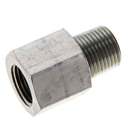 1/2'' NPT x 1/2'' NPT M/F Zinc plated Steel Extension 345 Bar - Hydraulic