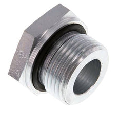 G 1'' x G 1/2'' M/F Zinc plated Steel Reducing Adapter 400 Bar - Hydraulic