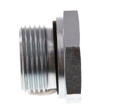 G 1'' x G 1/2'' M/F Zinc plated Steel Reducing Adapter 400 Bar - Hydraulic