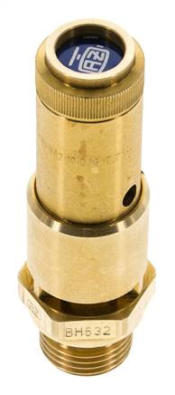 G 1/2'' Brass Pre-Set Safety Valve 7.9 bar (114.58 psi) DN 10
