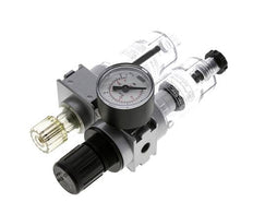 FRL 2-Part G1/8'' 700 l/min 0.5-10.0bar/7-145psi Semi-Auto 40 mm Pressure Gauge Polycarbonate Multifix 0