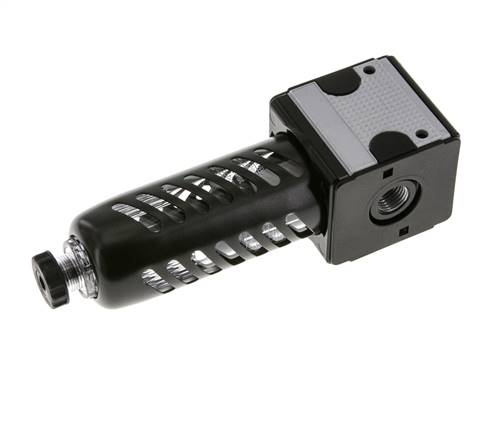 Filter 5microns G1/4'' 2000 l/min Semi-Auto Protective Cage Polycarbonate Multifix 1