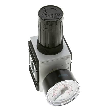 Precision Pressure Regulator for Manifold Assembly G1/4''&3/8'' 2500 l/min 0.5-8.0bar/7-116psi PA Futura 1
