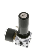 Pressure Regulator for Manifold Assembly G1/4'' 1450 l/min 0.1-3.0bar/1-44psi Zinc Die-Cast 40 mm Pressure Gauge Cylinder Lock Multifix 0