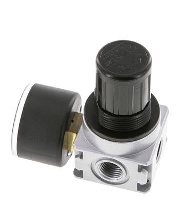 Pressure Regulator for Manifold Assembly G1/4'' 1450 l/min 0.1-3.0bar/1-44psi Zinc Die-Cast 40 mm Pressure Gauge Multifix 0