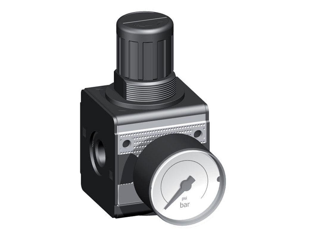 Pressure Regulator for Manifold Assembly G1/4'' 2250 l/min 0.5-16.0bar/7-232psi Zinc Die-Cast 40 mm Pressure Gauge Multifix 1