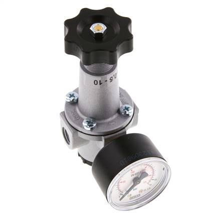 Pressure Regulator G1/4'' 1000 l/min 0.2-6.0bar/3-87psi Zinc Die-Cast Standard 1