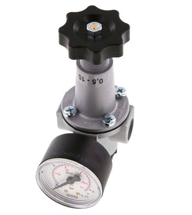 Pressure Regulator G3/8'' 1000 l/min 0.1-3.0bar/1-44psi Zinc Die-Cast Standard 1