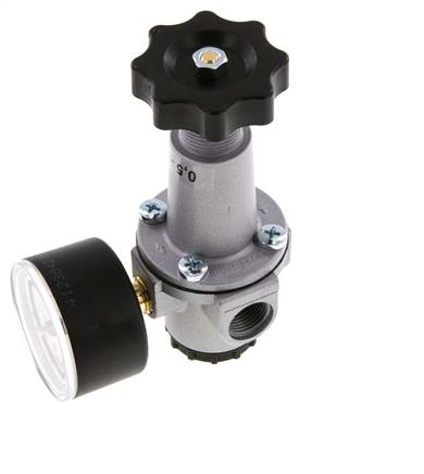 Pressure Regulator G3/8'' 1000 l/min 0.1-3.0bar/1-44psi Zinc Die-Cast Standard 1