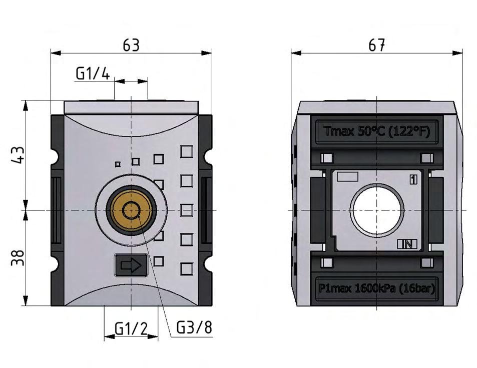 Distributor G1/2x1/4x3/8 7250 l/min Futura 2