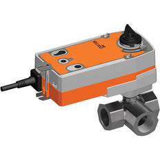 Belimo 3-Way Ball Valve Rp1-1/4 Kvs9 100-240VAC Fail-Safe NO 90s 3-point 10Nm IP54 R3032-BL2/NRF230A-3-O