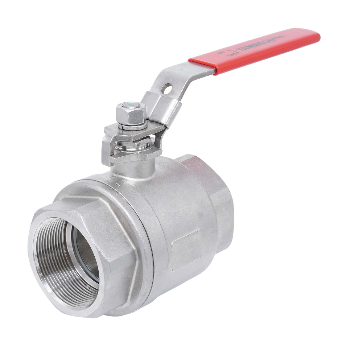 Rp 1/4'' F/F 2-Piece 2-Way Stainless Steel Ball Valve 69 bar RTFE - TamesonPRO 1111-014