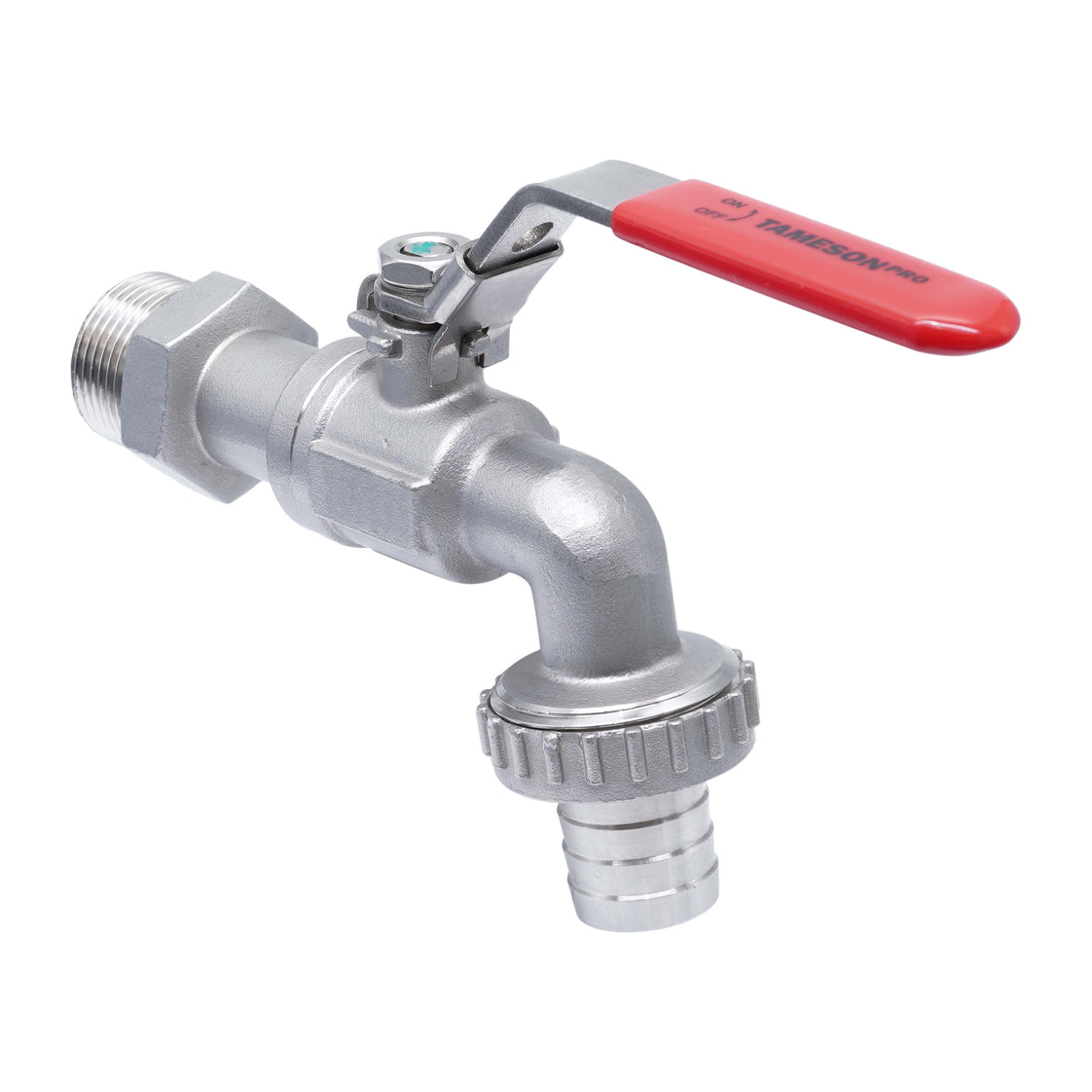 G 1'' Stainless Steel Faucet Ball Valve 13.7 bar PTFE - TamesonPRO 1114-100