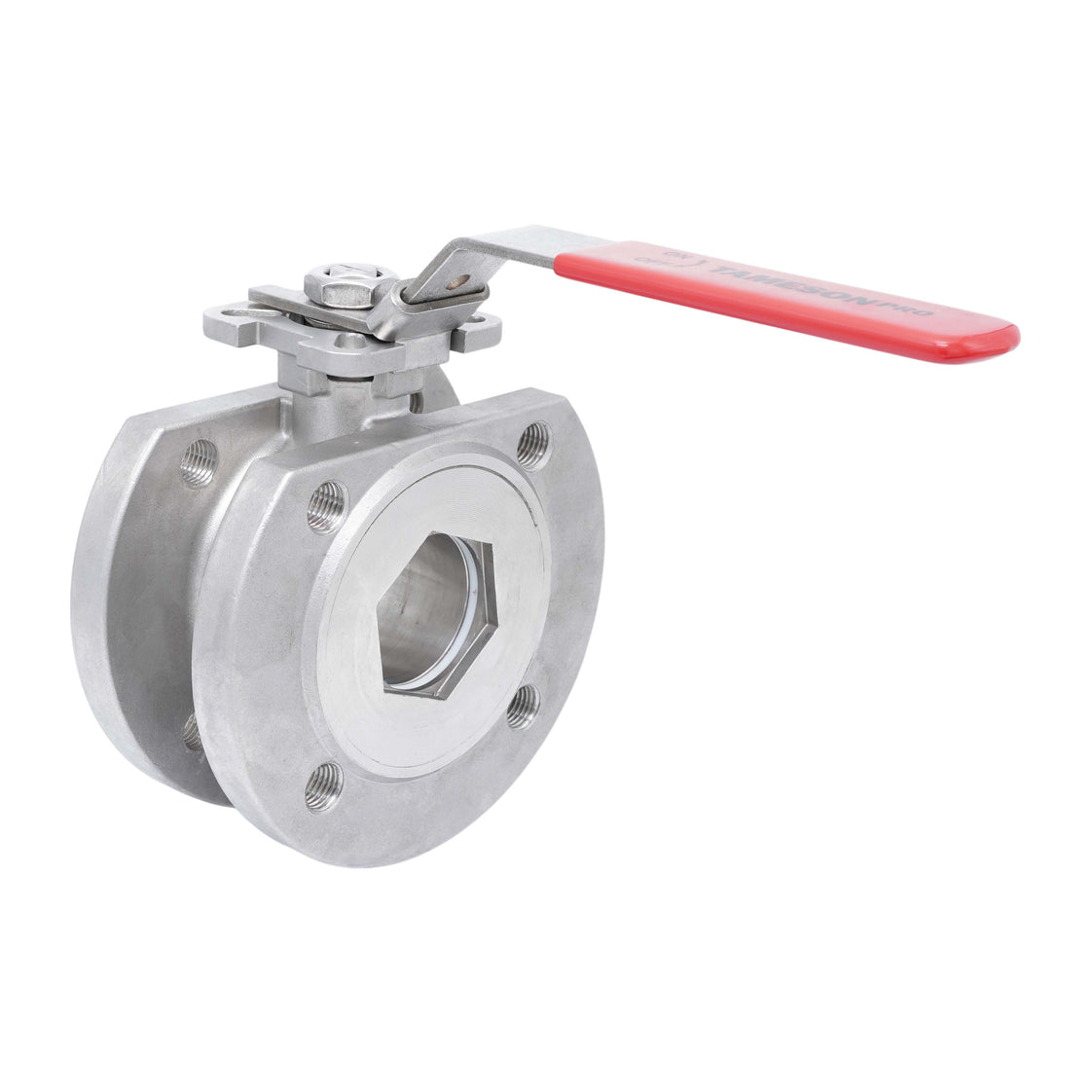DN25 PN40 1-Piece 2-Way Stainless Steel Flanged Ball Valve PTFE ISO-Top F04 - TamesonPRO 1122-025