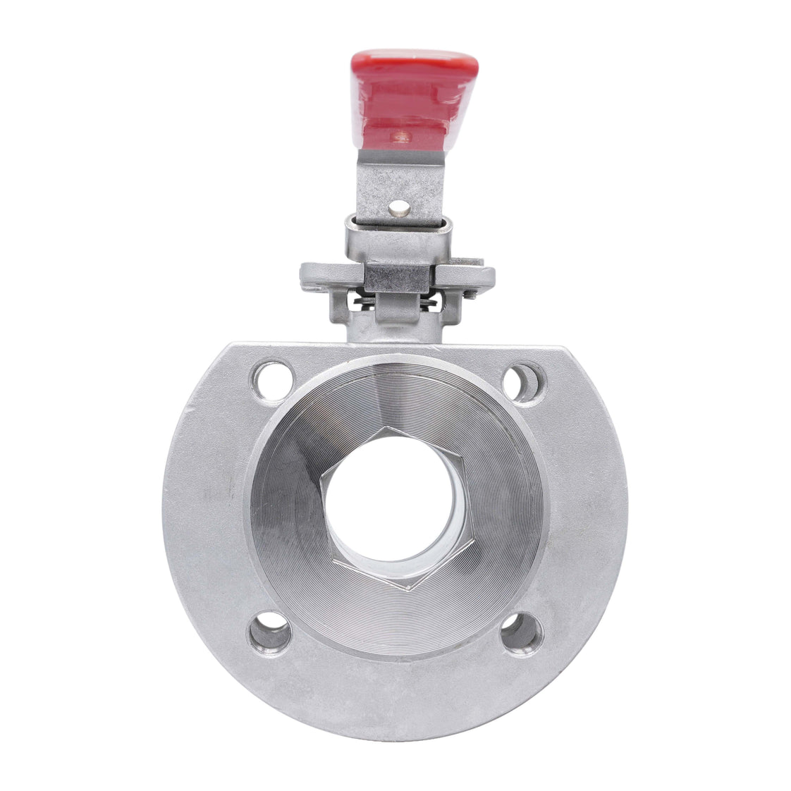 DN25 PN40 1-Piece 2-Way Stainless Steel Flanged Ball Valve PTFE ISO-Top F04 - TamesonPRO 1122-025