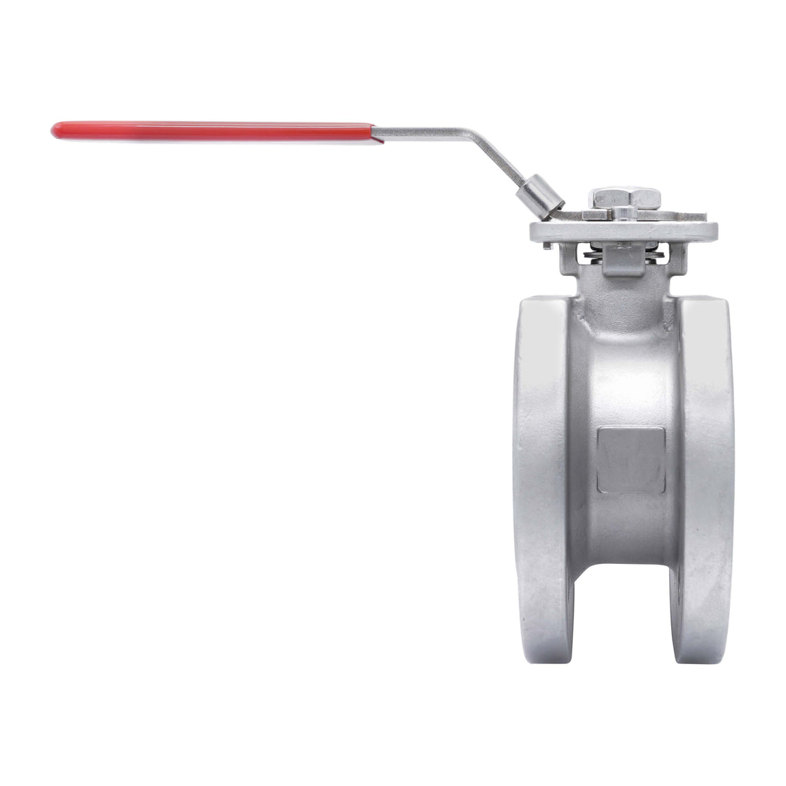 DN15 PN40 1-Piece 2-Way Stainless Steel Flanged Ball Valve PTFE ISO-Top F03 - TamesonPRO 1122-015